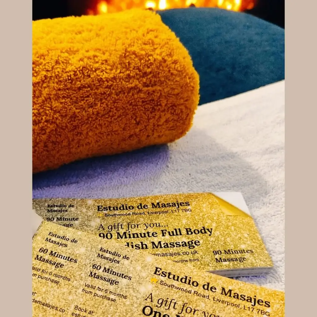 Estudio de Masajes. Liverpool Massage. Massage gift voucher